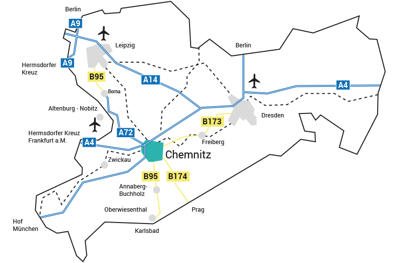 Location map Saxony